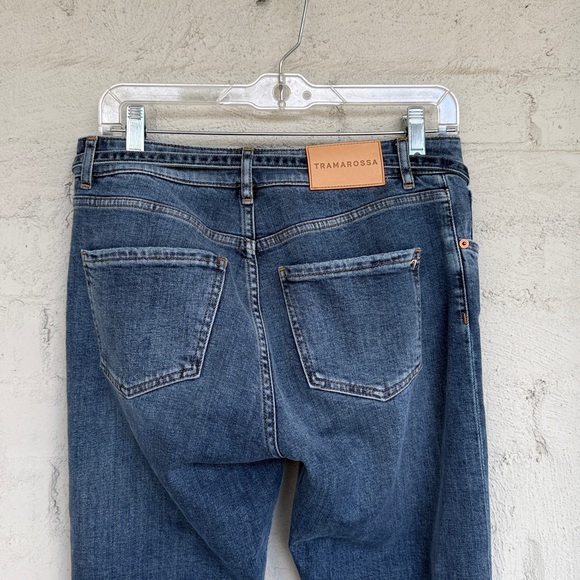 Tramarossa High Rise Belted Straight Leg Jeans Waist 27 - Picture 4 of 12